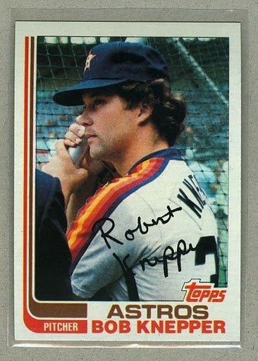 1982 Topps Baseball #672 Bob Knepper Astros Pack Fresh