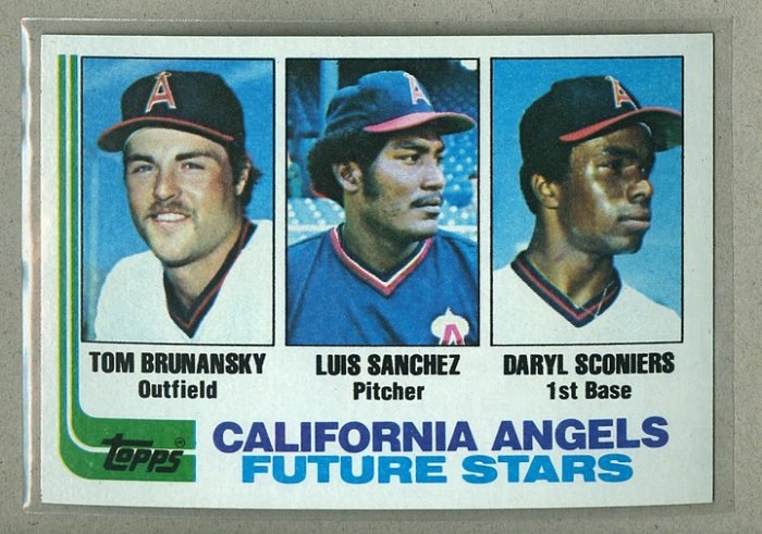 1982 Topps Baseball #653 Brunansky/Sanchez/Sconiers Angels Pack Fresh