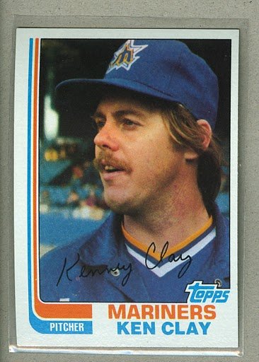 1982 Topps Baseball #649 Ken Clay Mariners Pack Fresh