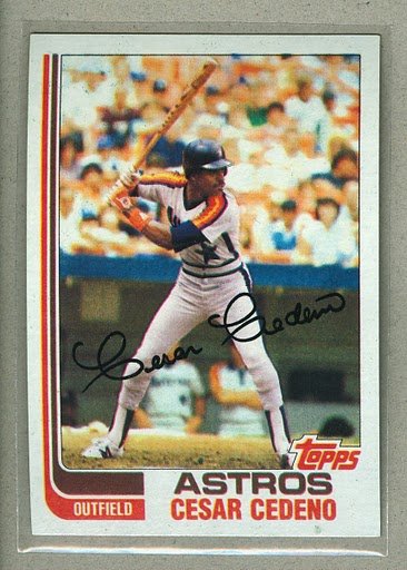 1982 Topps Baseball #640 Cesar Cedeno Astros Pack Fresh