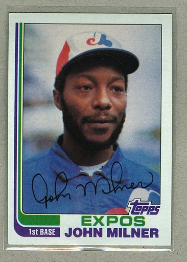 1982 Topps Baseball #638 John Milner Expos Pack Fresh