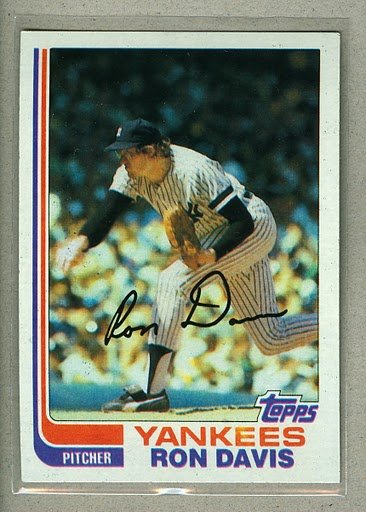 1982 Topps Baseball #635 Ron Davis Yankees Pack Fresh