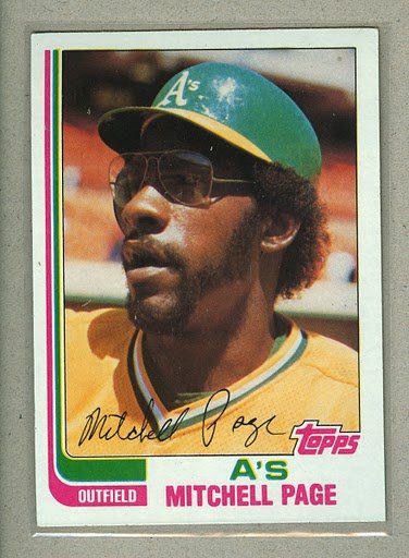 1982 Topps Baseball #633 Mitchell Page A's Pack Fresh