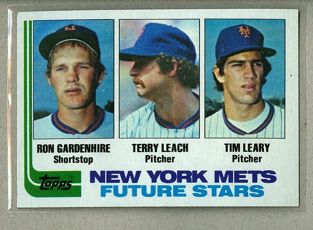 1982 Topps Baseball #623 Gardenhire/Leach/Leary RC Mets Pack Fresh