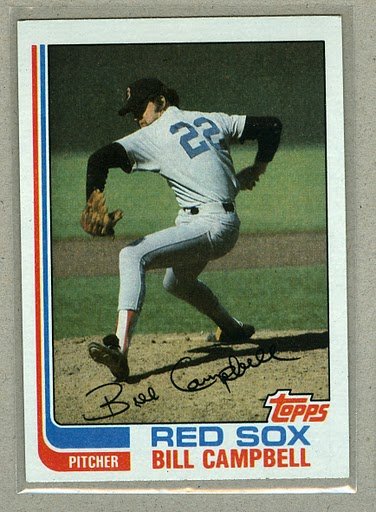 1982 Topps Baseball #619 Bill Campbell Red Sox Pack Fresh