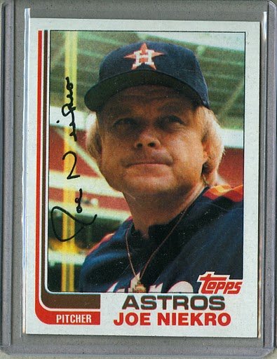 1982 Topps Baseball #611 Joe Niekro Astros Pack Fresh