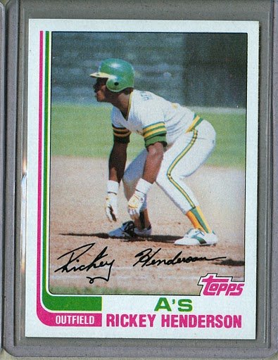 1982 Topps Baseball #610 Rickey Henderson A's Pack Fresh