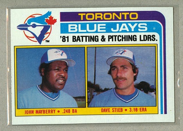 1982 Topps Baseball #606 Blue Jays Team Checklist Pack Fresh