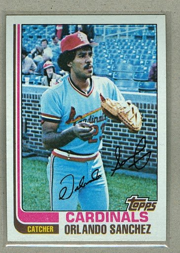 1982 Topps Baseball #604 Orlando Sanchez Cardinals Pack Fresh