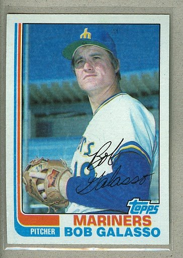 1982 Topps Baseball #598 Bob Galasso Mariners Pack Fresh