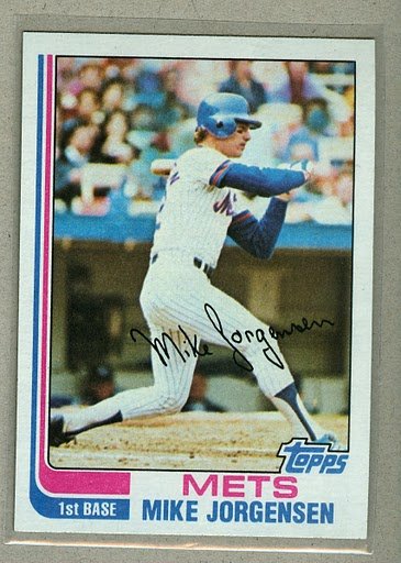 1982 Topps Baseball #566 Mike Jorgensen Mets Pack Fresh