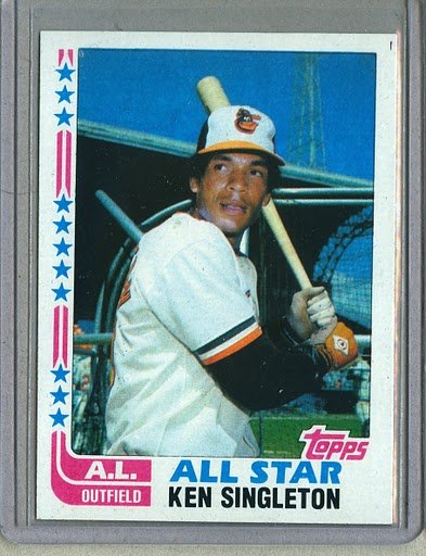 1982 Topps Baseball #552 Ken Singleton Orioles Pack Fresh