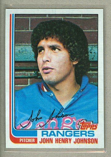 1982 Topps Baseball #527 John Henry Johnson Rangers Pack Fresh