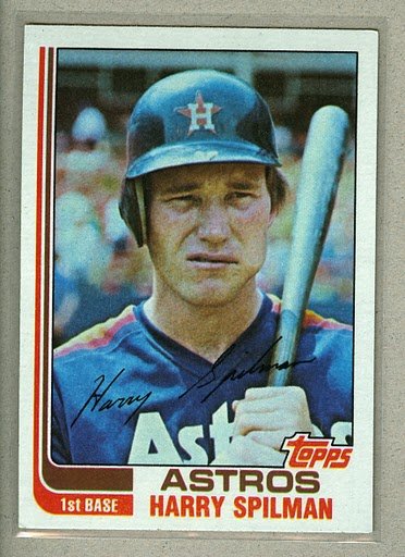 1982 Topps Baseball #509 Harry Spilman Astros Pack Fresh