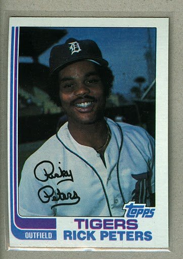 1982 Topps Baseball #504 Rick Peters Tigers Pack Fresh
