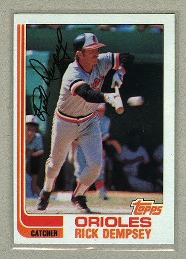1982 Topps Baseball #489 Rick Dempsey Orioles Pack Fresh