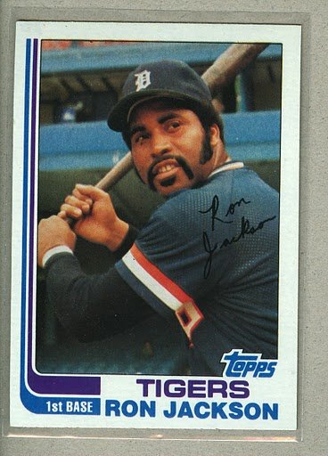 1982 Topps Baseball #488 Ron Jackson Tigers Pack Fresh