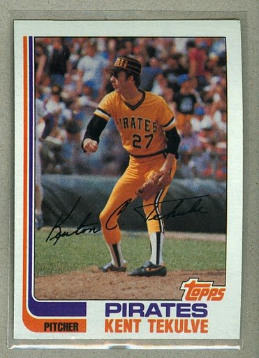 1982 Topps Baseball #485 Kent Tekulve Pirates Pack Fresh