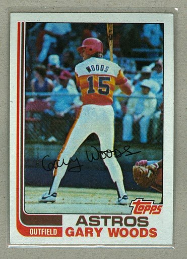 1982 Topps Baseball #483 Gary Woods Astros Pack Fresh