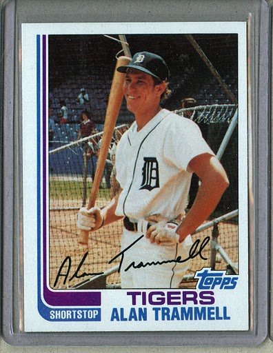 1982 Topps Baseball #475 Alan Trammell Tigers Pack Fresh
