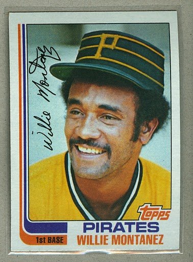 1982 Topps Baseball #458 Willie Montanez Pirates Pack Fresh