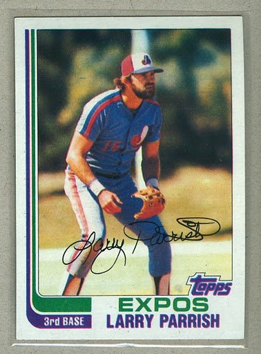 1982 Topps Baseball #445 Larry Parrish Expos Pack Fresh