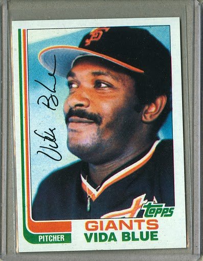 1982 Topps Baseball #430 Vida Blue Giants Pack Fresh