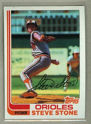 1982 Topps Baseball #419 Steve Stone Orioles Pack Fresh
