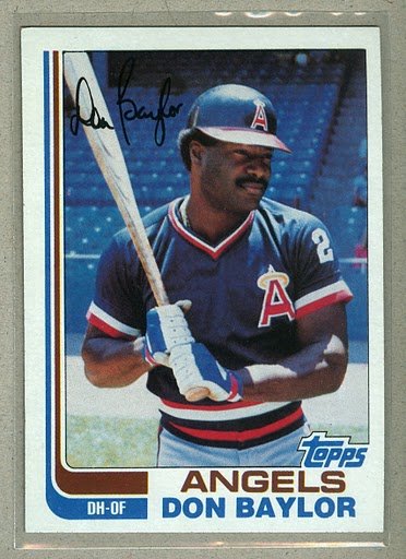 1982 Topps Baseball #415 Don Baylor Angels Pack Fresh