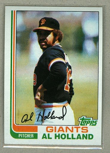 1982 Topps Baseball #406 Al Holland Giants Pack Fresh