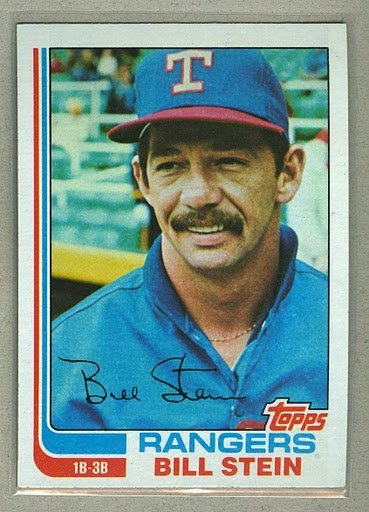 1982 Topps Baseball #402 Bill Stein Rangers Pack Fresh