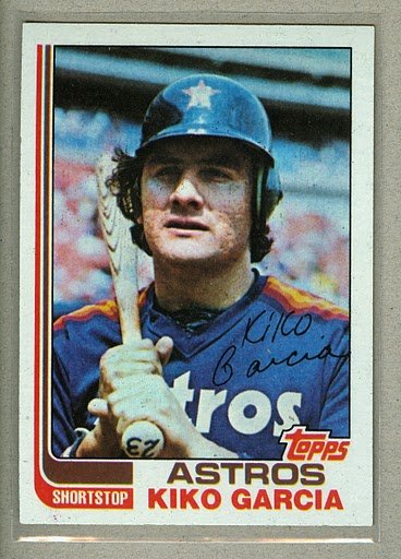 1982 Topps Baseball #377 Kiko Garcia Astros Pack Fresh