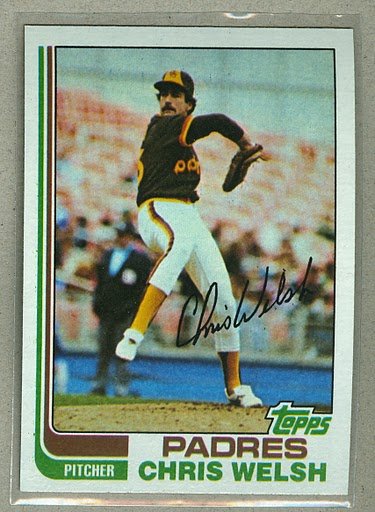 1982 Topps Baseball #376 Chris Welsh Padres Pack Fresh