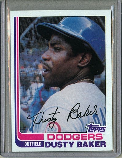 1982 Topps Baseball #375 Dusty Baker Dodgers Pack Fresh