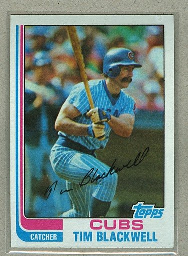 1982 Topps Baseball #374 Tim Blackwell Cubs Pack Fresh