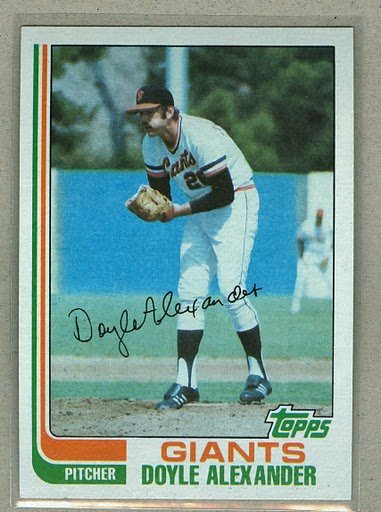 1982 Topps Baseball #364 Doyle Alexander Giants Pack Fresh