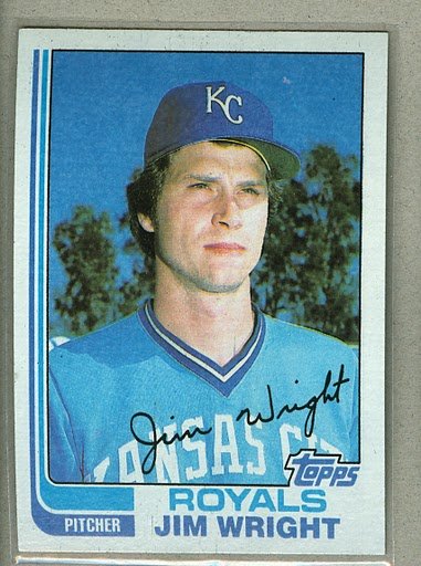 1982 Topps Baseball #362 Jim Wright Royals Uncorrected Error Pack Fresh