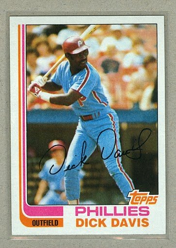 1982 Topps Baseball #352 Dick Davis Phillies Pack Fresh