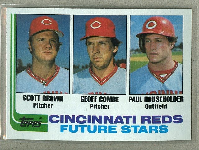 1982 Topps Baseball #351 Brown/Combe/Householder RC Reds Pack Fresh