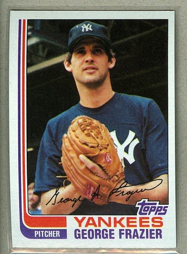 1982 Topps Baseball #349 George Frazier Yankees Pack Fresh