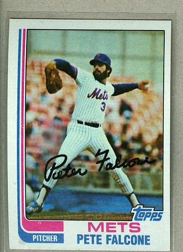 1982 Topps Baseball #326 Pete Falcone Mets Pack Fresh