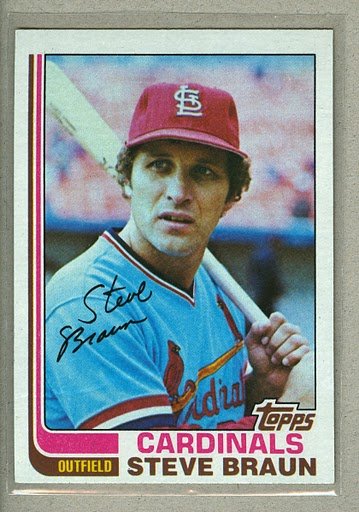 1982 Topps Baseball #316 Steve Braun Cardinals Pack Fresh