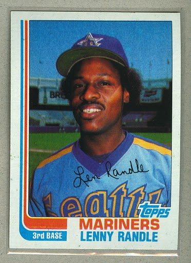 1982 Topps Baseball #312 Lenny Randle Mariners Pack Fresh