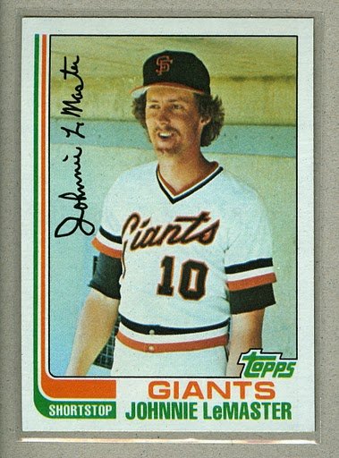 1982 Topps Baseball #304 Johnnie LeMaster Giants Pack Fresh