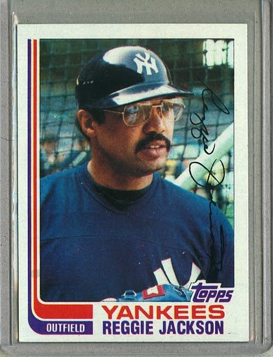 1982 Topps Baseball #300 Reggie Jackson Yankees Pack Fresh