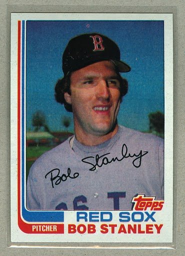 1982 Topps Baseball #289 Bob Stanley Red Sox Pack Fresh