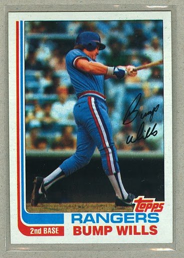 1982 Topps Baseball #272 Bump Wills RangersPack Fresh