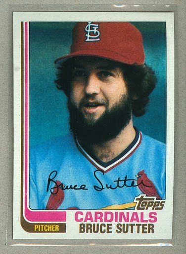 1982 Topps Baseball #260 Bruce Sutter Cardinals Pack Fresh