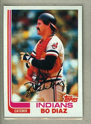 1982 Topps Baseball #258 Bo Diaz Indians Pack Fresh