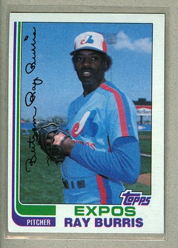 1982 Topps Baseball #227 Ray Burris Expos Pack Fresh